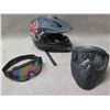 Image 1 : FMVSS 218 DOT Motorcycle Helmet, JT Shield & Goggles