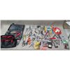 Image 1 : Multiple Hand Tools:  Wrenches, Pliers, Ratchets & Sockets, Extension Cord, etc in Case