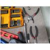 Image 15 : Multiple Hand Tools:  Drivers, Pliers, Ratchets & Sockets, Saw Blades, Bits, etc in Case