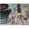 Image 3 : Multiple Hand Tools:  Drivers, Pliers, Ratchets & Sockets, Saw Blades, Bits, etc in Case