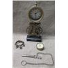 Image 1 : Timeworks DaVinci Mantle Clock, Bentley Watch Face & Tom Selleck Bullet on Chain
