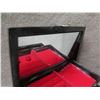 Image 2 : Asian Motif 3-Tier Jewelry Box w/ Red Interior 10"L x 6"H