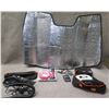 Image 1 : Car Sun Shade, THISWORX Vacuum, Ridgid RD97100 Inverter, Transfer Pump, etc