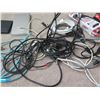 Image 8 : Multiple Office Essentials: Calculator, Surge Protector, Earbuds, Uniden Batteries, Cords, etc