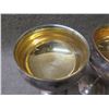Image 3 : Qty 2 Metal Footed Goblets 6.5"H & Bowl