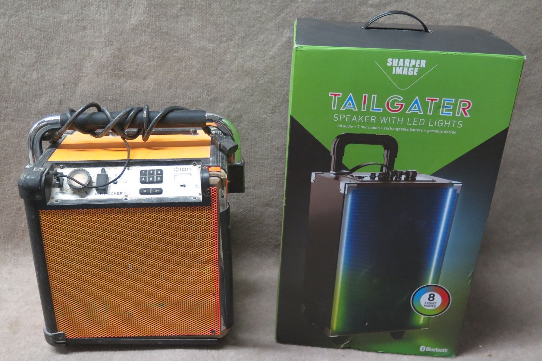 ION Job Rocker Plus Portable Radio / Wireless Speaker & Sharper Image ...