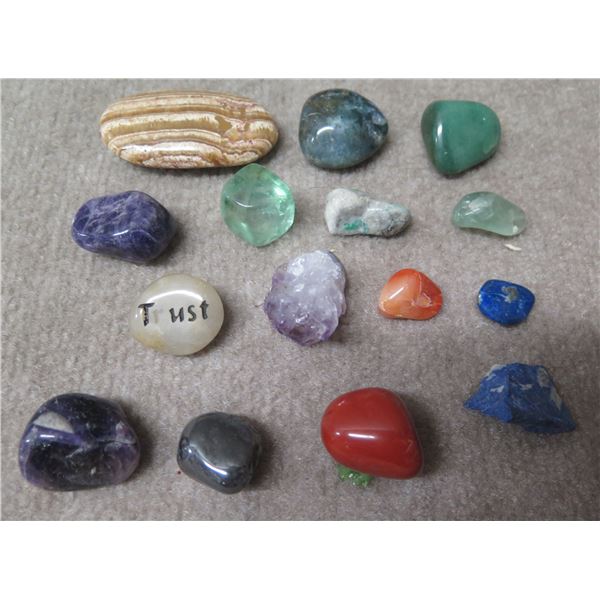 Multiple Polished Stone Décor, Misc Designs & Sizes