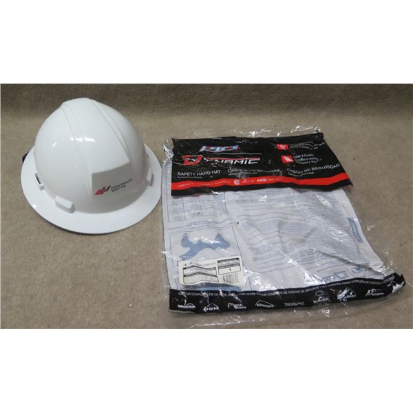 Qty Approx. 35 Dynamic HP641R-01 White Hard Hats