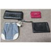 Image 1 : Qty 4 Monogrammed Wristlets & Change Purses, Misc Sizes