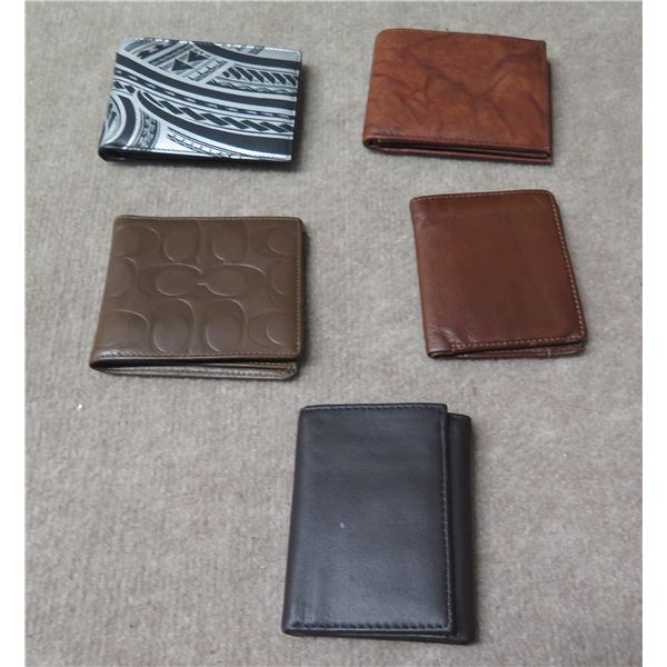 Qty 5 Wallets: Monogrammed, Na Kea Tribal Design, etc