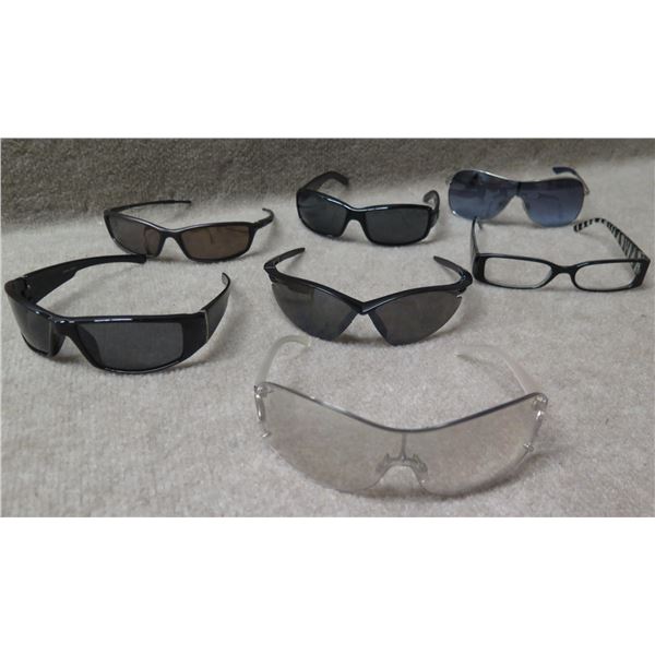 Qty 7 Pair Glasses: Zebra Striped, Aviator, etc