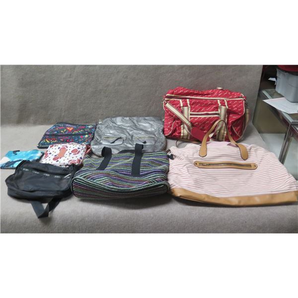 Multiple Tote & Duffle Bags: LeSportsac, Rip Curl, Smiley Travel Bag, etc