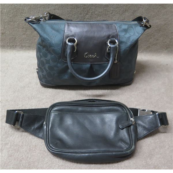 Coach Black Shoulder Bag & Fanny Pack