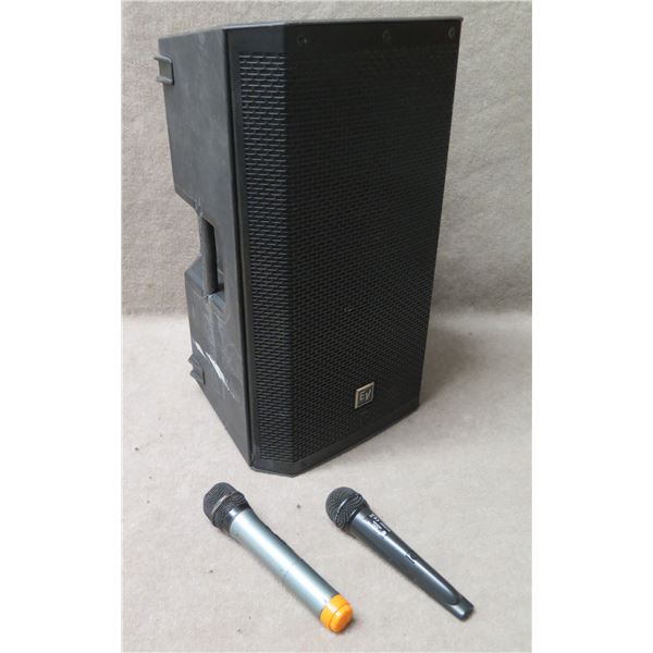 Electro-Voice ZLX-12P Speaker w/ 2 Microphones (no power cord)