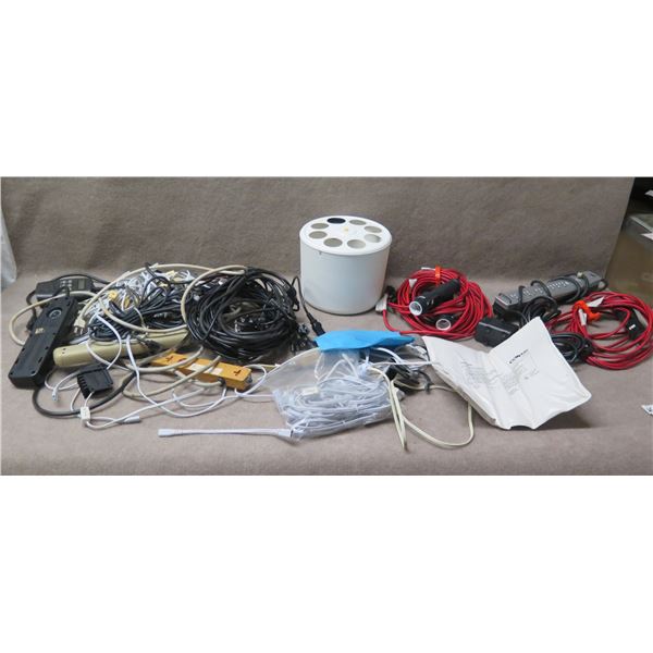 Haibao HB-888 Water Pump, ConAir Heating Pad, Surge Protectors, Cords, etc
