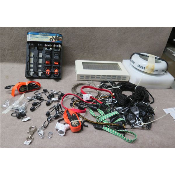 Multiple XRT ProGrip Rope Locks, LED Grow Lights, WorkForce Latching Tie-Downs, etc