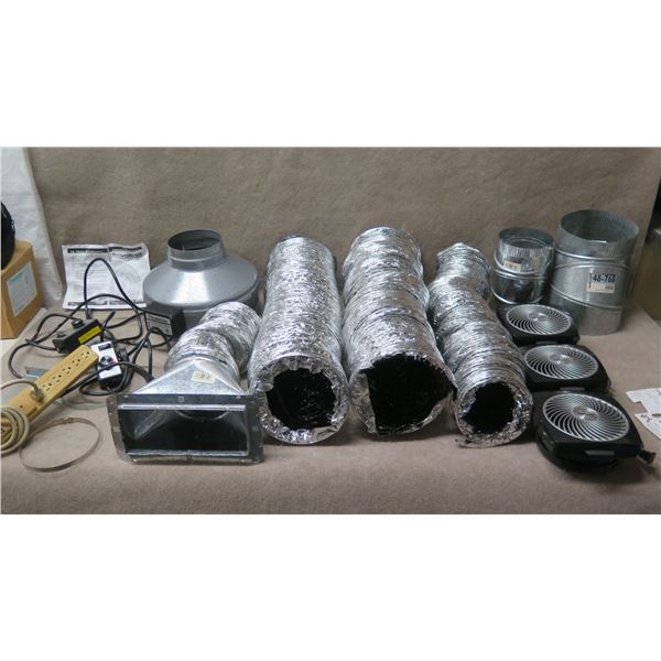 Multiple Vornado & Vortex Powerfans, Hoses, Vents, Fittings, Controls, etc