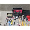 Image 3 : Multiple Hand Tools:  Wrenches, Pliers, Hammers, Lights, Bits, etc in Case
