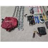 Image 4 : Multiple Hand Tools: Hammer, Pliers, Flashlights, Chains, Sockets, Saw Blades, etc