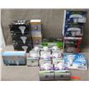 Image 1 : Multiple Sconces & Light Bulbs: Portfolio, Security LED, WallPack Glass Refractor, EcoSmart, etc