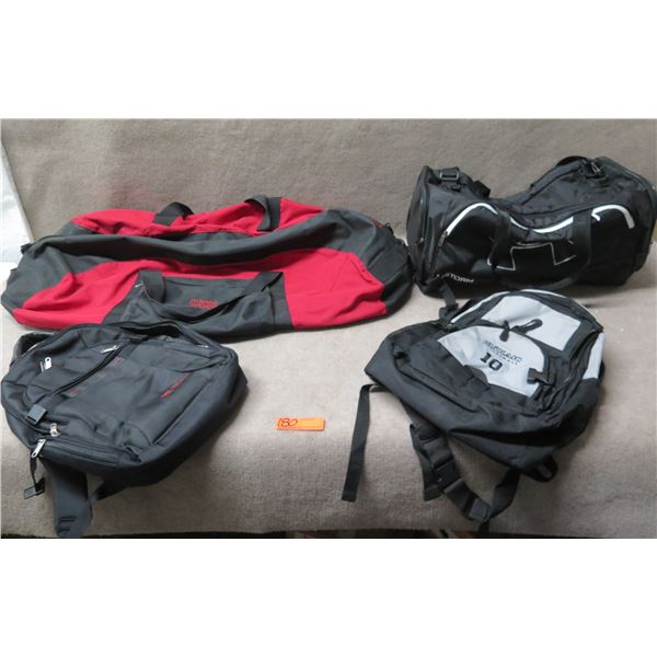 Qty 4 Backpacks & Bags: H Storm, Ku'Ikahi Volleyball, China Entercom, St. John's Sport