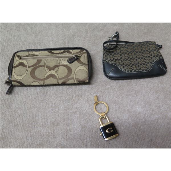 Monogrammed Wallet & Change Purse w/ 'C' Key Ring