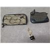 Image 1 : Monogrammed Wallet & Change Purse w/ 'C' Key Ring
