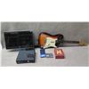 Image 1 : Fender Stratocaster Electric Guitar, HP 2009f Monitor, Xbox 360, Game Boy w/ Cartridges, etc