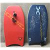Image 1 : Qty 2 Boogie Boards: Customx & X Legend w/ Leashes
