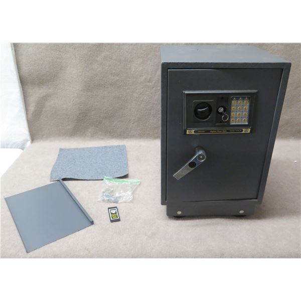 Bunker Hill 91006 Rolling Digital Floor Safe 1.5 cu.ft. w/ Shelves 14"x13"x22"H (has key)
