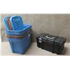 Image 1 : Multiple Great Solutions Storage Boxes w/ Lids & Husky Plastic Toolbox