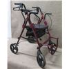 Image 1 : Carex Rollator Collapsible Folding Rolling Walker w/ Storage Seat