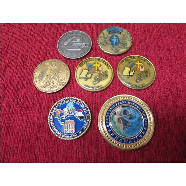 Qty 7 Medals: Special Forces, Army Green Beret, RIMPAC 2010, Soldiers for Christ, etc