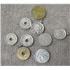Image 1 : Qty 9 Coins: Indian Head, Yen, etc (3 mounted to pendants)