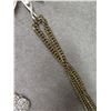 Image 8 : Leaf Pendant on Black Jack Metal Chain & Heart Shape Pendant