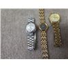 Image 3 : Qty 3 Analog Watches w/ Metal Straps