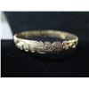 Image 2 : Hawaiian White Gold 14K Bangle Bracelet w/ Cut-Out Edges 14.35g (71mm x 58mm)