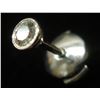 Image 1 : Tiffany & Co. PT950 Platinum Tie Tack w/ Diamond Accent 1.17g (13mm x 4mm)