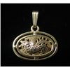 Image 1 : Ming's Gold 14K Pendant w/ Dragon Cut-Out Design 1.58g (19mm)