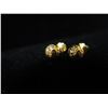 Image 2 : Pair Gold 14K Stud Pierced Earrings 0.65g