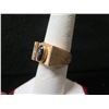 Image 2 : Gold 10K Ring w/ Black Stone & Diamond Accents 12.00g
