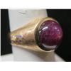 Image 1 : Gold 14K Ring w/ Purple Stone 10.97g Size 8