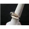 Image 3 : White Gold 14K Ring w/ Black Stone 12.23g Size 7.25