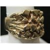 Image 1 : Gold 14K Ring w/ Nugget Design 13.36g Size 8.5