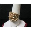 Image 2 : Gold 14K Ring w/ Nugget Design 13.36g Size 8.5