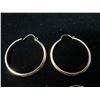 Image 2 : Qty 2 Pair Gold 14K Hoop Earrings 3.38g