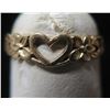 Image 1 : Artistic 14K Hawaiian Heart w/ Plumeria Ring 0.80g Size 3.25