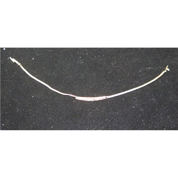 Gold 14K Bracelet w/ Diamond Accents 2.86g (7"L)
