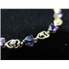 Image 3 : Gold 10K Bracelet w/ Heart Shaped Stones 6.75g (7.5"L)