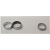 Image 1 : Qty 3 Rings: 2 Stainless & 1 Titanium Sizes 8.5-11.5